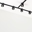 Modern 3-metre single-phase track lighting system with Zylo spotlights - ceiling lights