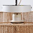 Ceiling light Fika with woven hemp shade