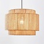 Natural Toki pendant lamp made from braided hemp rope