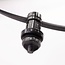 Black E27 cover fitting for Festoon lighting cables