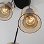 Turella 3-light pendant lamp with Amber glass