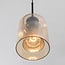 Designer pendant light Tovano 3-light with amber glass