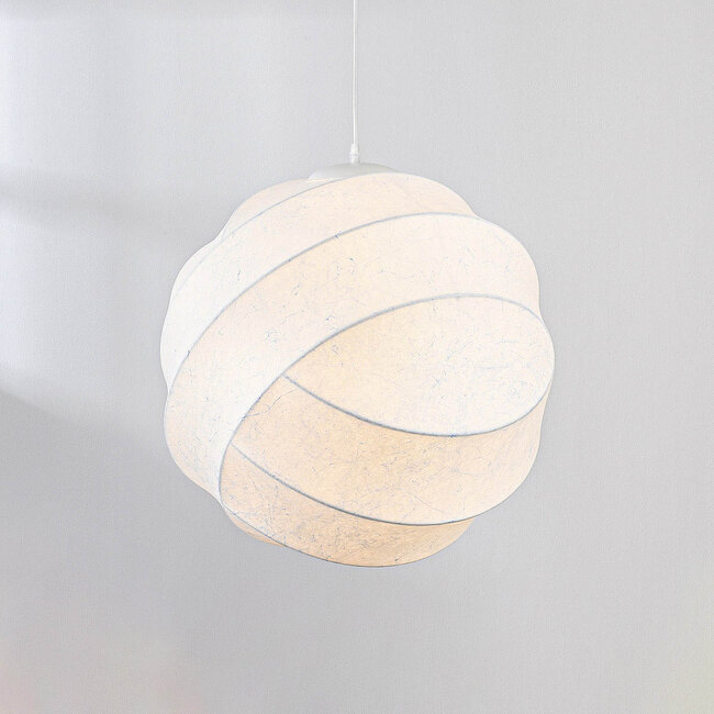 Minimalist Soie pendant lamp in silk look