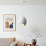 Wabi-Sabi Yugen pendant lamp with White stone effect
