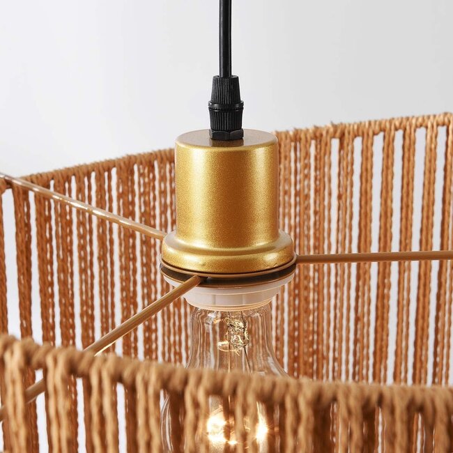 Halat pendant lamp made of braided rope