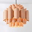 Modern Xylo pendant lamp with a natural wood effect