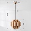 Modern Xylo pendant lamp with a natural wood effect