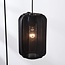 5-light Japandi pendant lamp Karima - Black