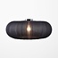 ceiling light Celara with fabric shade - black 70 cm