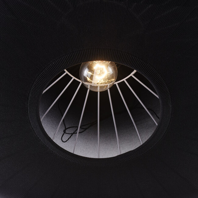 Japandi ceiling lights Celara with fabric shade Ø70 cm