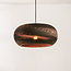 pendant light Kaja in pressed paper fibre - black