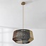 Pendant light Ravon made of three-colour braided rope