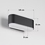 Designer up-down bathroom wall lamp Cale in black