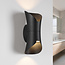 2-light designer bathroom wall lamp Olympus in black