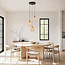 3-light rattan pendant lamp - Ayla