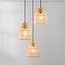3-light rattan pendant lamp - Ayla
