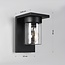 Outdoor wall light Aniello with dusk sensor black