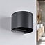 Bathroom wall lamp Lizzy with adjustable shutters in anthracite