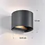 Bathroom wall light Lizzy with adjustable flaps - Anthracite