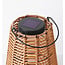 Solar table lamp Suya in rattan