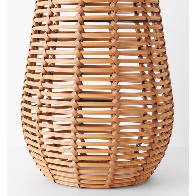 Solar table lamp Suya in rattan