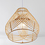 Rattan pendant light Kima with woven, natural shade