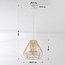 Kima rattan pendant lamp with woven, natural shade