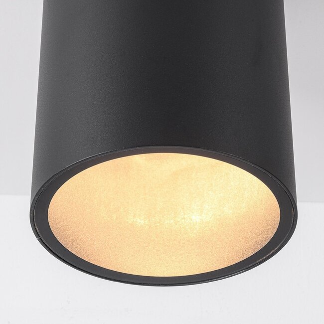 Outdoor ceiling spotlights Vanna round - Black