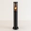 Outdoor floor lamp Livia with glass shade - black