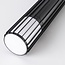 Outdoor floor lamp Renzo - black with glass shade and vertical bars