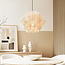 pendant light Ruskea - natural linen and black