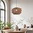 Designer pendant light Kanso made from naturally woven paper