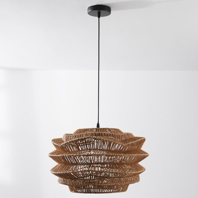 pendant light Kanso with braided shade - natural