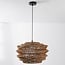 Designer pendant light Kanso made from naturally woven paper