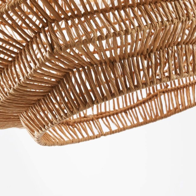 Designer pendant light Kanso made from naturally woven paper