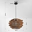 Designer pendant light Kanso made from naturally woven paper
