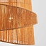 pendant light Arumo with braided spiral shade - khaki