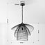 Design pendant light Oria black with metal layers