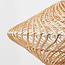 Rattan pendant light Filum with hand-woven shade in playful design and warm natural look