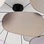ceiling light Zandor with linen panels - white and light grey