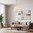 pendant light Mousa with teardrop shade - light beige