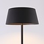 Outdoor floor lamp Rivet with solar reading light - black with integrated LED