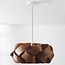 Natural designer Weave pendant lamp in walnut veneer – Ø60 cm