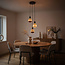 3-light pendant light Illumine black - set with dimmable E27 LED bulbs