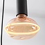 6-light pendant light Nivelle black - set with dimmable E27 LED bulbs