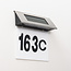 Flarex outdoor wall light with house number - Solar