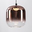 3-light Kafei pendant lamp with LED, 3-step dimmable and glass shades in gold, smoke and copper