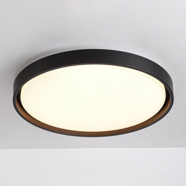Ceiling light Ricardo with integrated LED and 3-step dimmable Ø51.5 cm - black