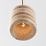 Luxury cylinder pendant lamp Alva made of travertine (natural stone)