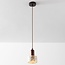 Lito Pendant Light with Terrazzo Effect and Wood